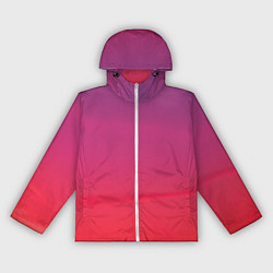 Ветровка с капюшоном женская Красное небо, цвет: 3D-белый