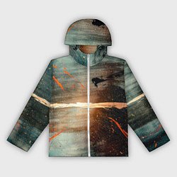 Женская ветровка Светло-синий абстрактный фон и брызки красок