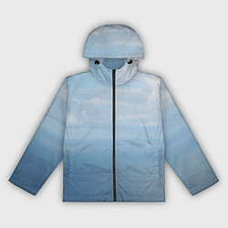 Ветровка с капюшоном женская Крымское море, цвет: 3D-черный