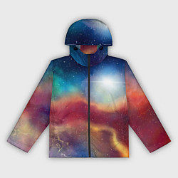 Женская ветровка Многогранное космическое пространство - яркая звез