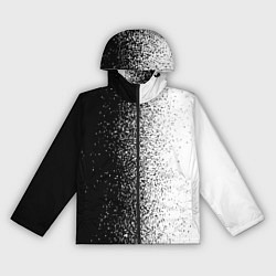 Ветровка с капюшоном женская Брызги красок - Черно-белый, цвет: 3D-черный