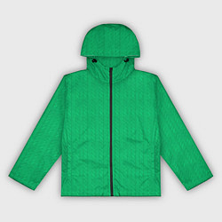 Ветровка с капюшоном женская Зеленый вязаный свитер, цвет: 3D-черный