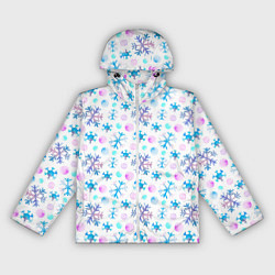 Женская ветровка Снежинки - новый год