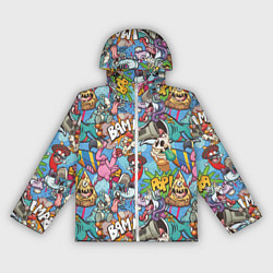 Женская ветровка Сумасшедший поп-арт