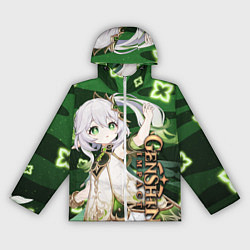 Ветровка с капюшоном женская Нахида: Дендро Архонт, цвет: 3D-белый