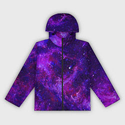 Женская ветровка Неоновый космос и звезды