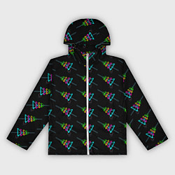 Ветровка с капюшоном женская Colored triangles, цвет: 3D-белый
