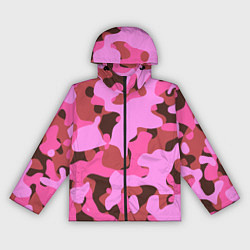 Женская ветровка Абстракция в розовых тонах