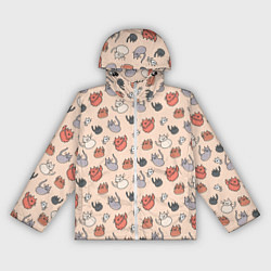 Женская ветровка Коты рисованные