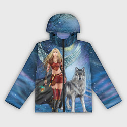 Женская ветровка Фэнтези зимние супергерои