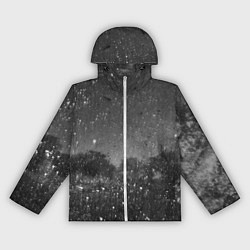 Женская ветровка Абстрактная тьма и следы белой краски