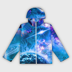 Женская ветровка Космос - планета и яркая звезда