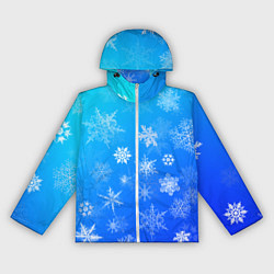 Женская ветровка Снежинки в небе