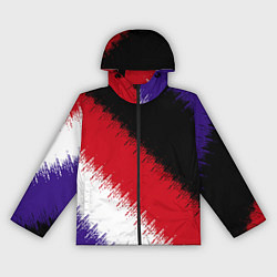 Ветровка с капюшоном женская Розлив краски, цвет: 3D-черный