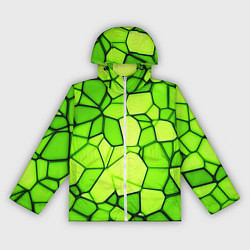 Женская ветровка Неоновые салатовые осколки
