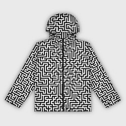 Женская ветровка Черно-белый лабиринт