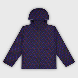 Женская ветровка Синие ромбы