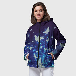Ветровка с капюшоном женская Сумеречный мир, цвет: 3D-черный — фото 2