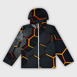 Женская ветровка Плиты стиль соты киберпанк