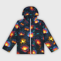 Женская ветровка Светящиеся цветы