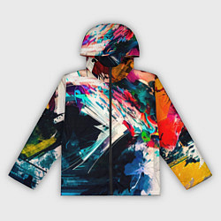 Женская ветровка Разноцветные мазки краски