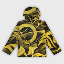 Ветровка с капюшоном женская Gold Calligraphic, цвет: 3D-белый