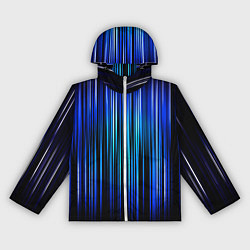 Ветровка с капюшоном женская Neon line stripes, цвет: 3D-белый