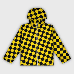 Женская ветровка Черно-желтая мелкая клетка