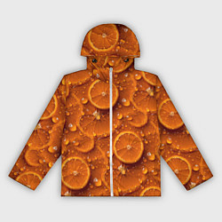 Женская ветровка Сочная текстура из долек апельсина