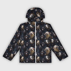 Женская ветровка Паттерн из собак