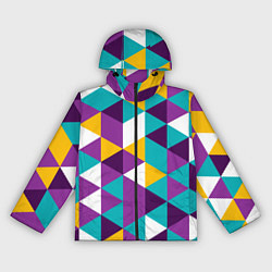 Женская ветровка Разноцветный ромбический паттерн