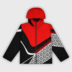 Женская ветровка Геометрическая униформа - красная