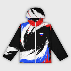 Женская ветровка Сердечко Россия - мазки кисти