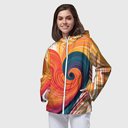 Ветровка с капюшоном женская Вихрь цвета, цвет: 3D-белый — фото 2