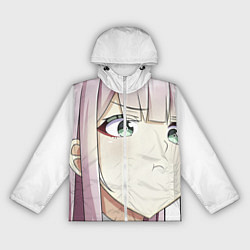 Ветровка с капюшоном женская Mini Zero two, цвет: 3D-белый