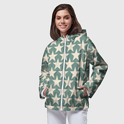 Ветровка с капюшоном женская Super star, цвет: 3D-белый — фото 2