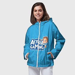 Ветровка с капюшоном женская Агуша гейминг, цвет: 3D-белый — фото 2