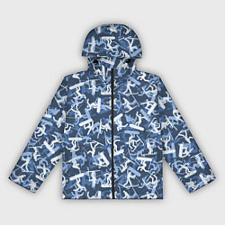 Ветровка с капюшоном женская Сноубордист и Лыжник - камуфляж, цвет: 3D-черный