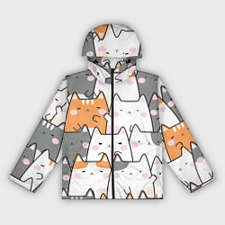Женская ветровка Семья котиков