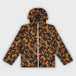 Ветровка с капюшоном женская Красочные переливы, цвет: 3D-белый