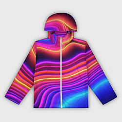 Женская ветровка Яркие неоновые волны