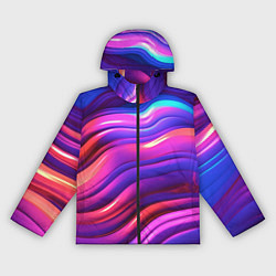 Женская ветровка Неоновые волны