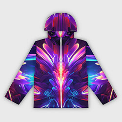 Женская ветровка Неоновые объекты абстракция