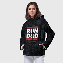 Ветровка с капюшоном женская Подземелья и драконы dnd, цвет: 3D-черный — фото 2