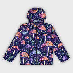 Женская ветровка Грибы паттерн
