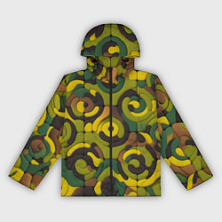 Ветровка с капюшоном женская Пластилиновый хаки, цвет: 3D-черный