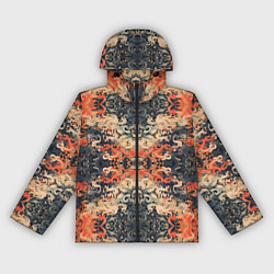 Женская ветровка Оранжевые японские мотивы