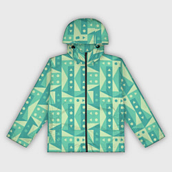 Женская ветровка Green geometry