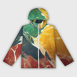 Женская ветровка Мраморная радуга