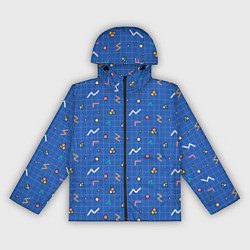 Женская ветровка Figures on blue